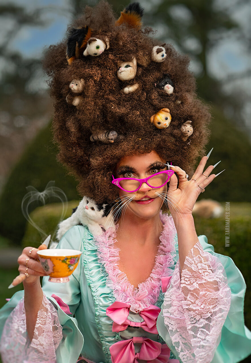 The Cat Lady: I Created A Themed Photoshoot Representing What A 'Real' Cat Lady Would Look Like If She Started To Become What She Loves