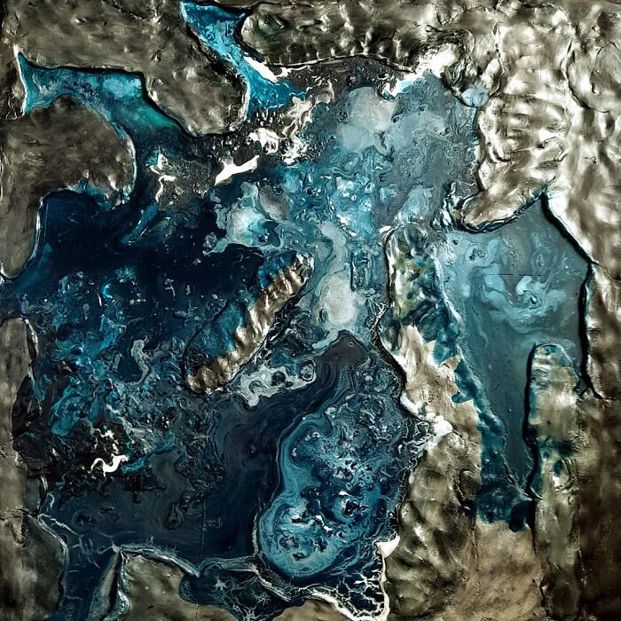 Queennoble's Satisfying Textured Abstract Wall Artworks That Will Make You Want To Run Hands Through Them (31 Pics)