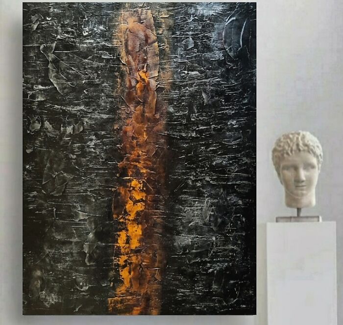 Queennoble's Satisfying Textured Abstract Wall Artworks That Will Make You Want To Run Hands Through Them (31 Pics)