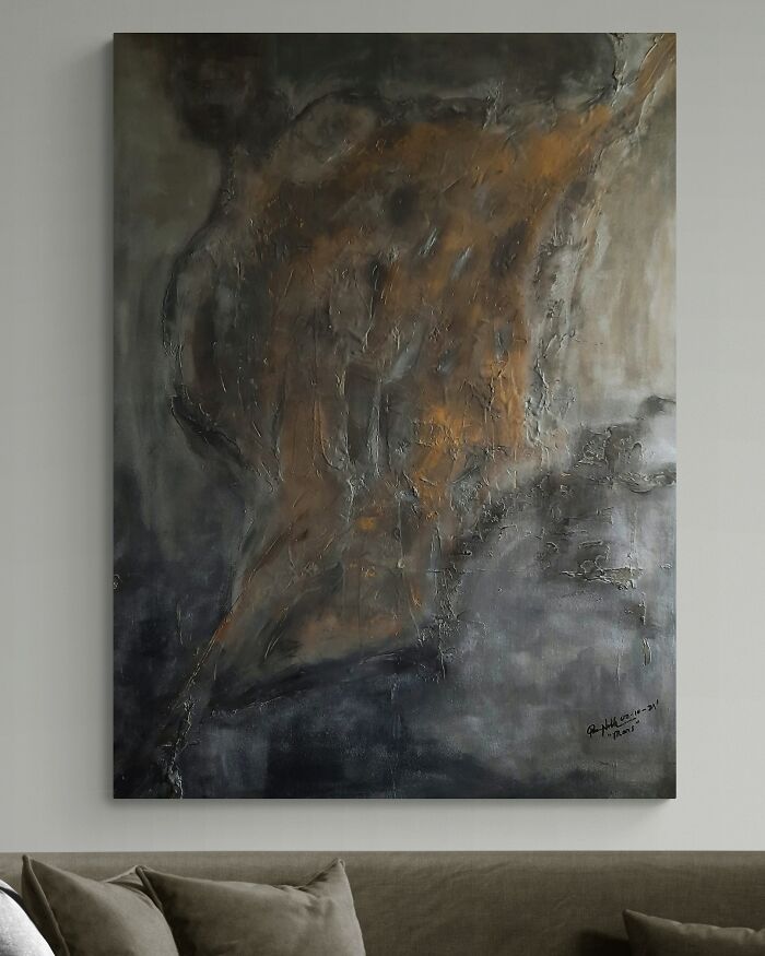 Queennoble's Satisfying Textured Abstract Wall Artworks That Will Make You Want To Run Hands Through Them (31 Pics)