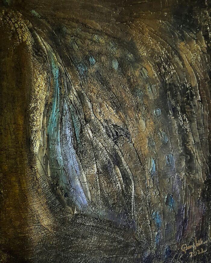 Queennoble's Satisfying Textured Abstract Wall Artworks That Will Make You Want To Run Hands Through Them (31 Pics)