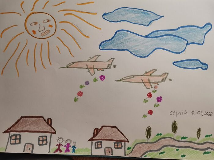 Search Ukrainian Shops On Etsy. Many Have Created Digital Listings Like This One Of Their Child's Artwork 💙💛