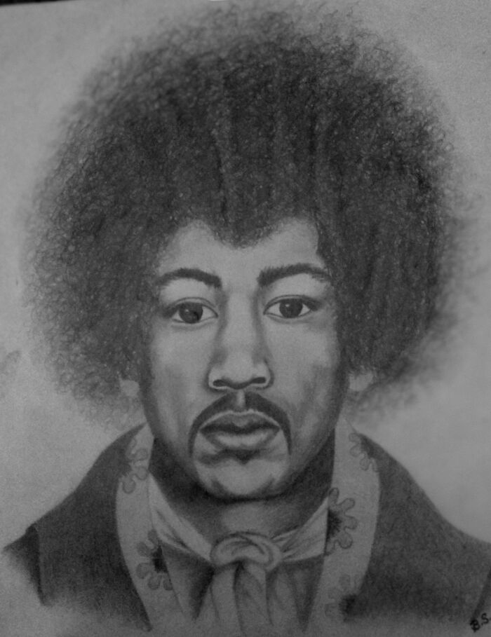 The Day Hendrix Died....😭 1971. Biggest Fan Ever. Was Only 17yo When L Drew. Now 69 & Still Miss Him! Rip Jimi.