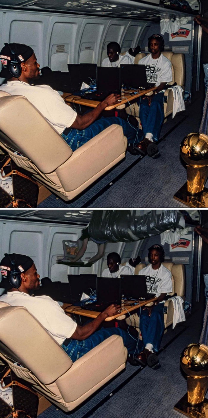 Spurs Lan Party On A Plane After 1999 Championship