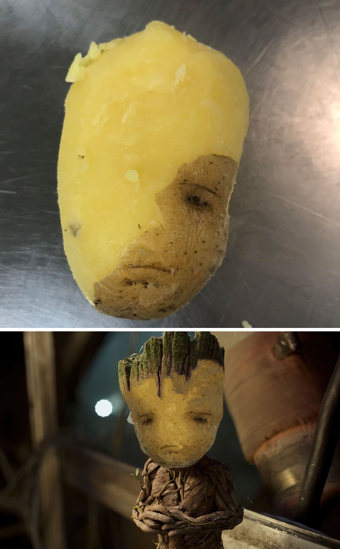 A Partially Peeled Yukon Potato