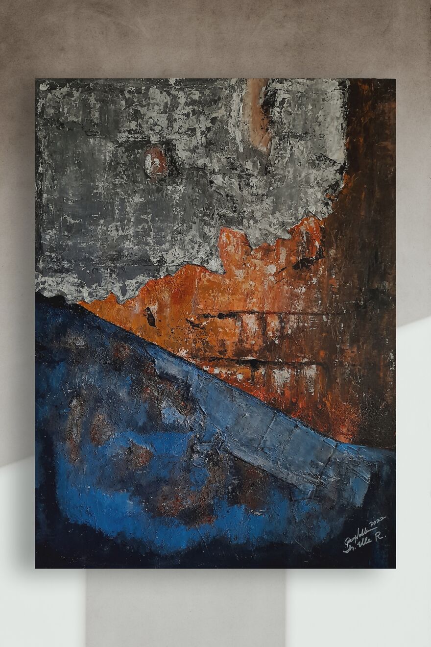 Staircase By Queennoble A Rustic Wall Art Inspired By A Hotel Distressed Wall