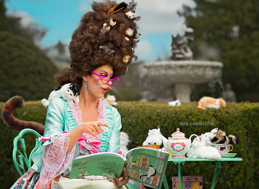 The Cat Lady: I Created A Themed Photoshoot Representing What A 'Real' Cat Lady Would Look Like If She Started To Become What She Loves