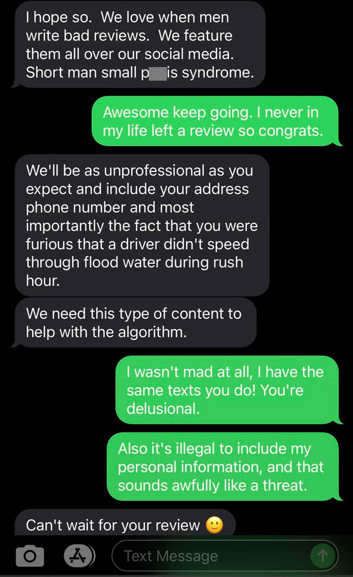 Restaurant Threatens To Make This Man's Personal Information Public If He Leaves A Bad Review And Goes Through With It Restaurant Threatens To Make This Man's Personal Information Public If He Leaves A Bad Review And Goes Through With It