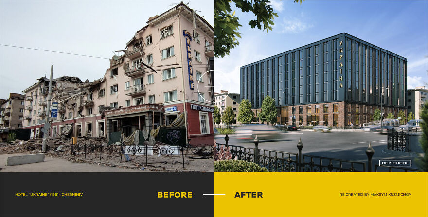 Chernihiv, Hotel Ukraine. Maksym Kuzmichov