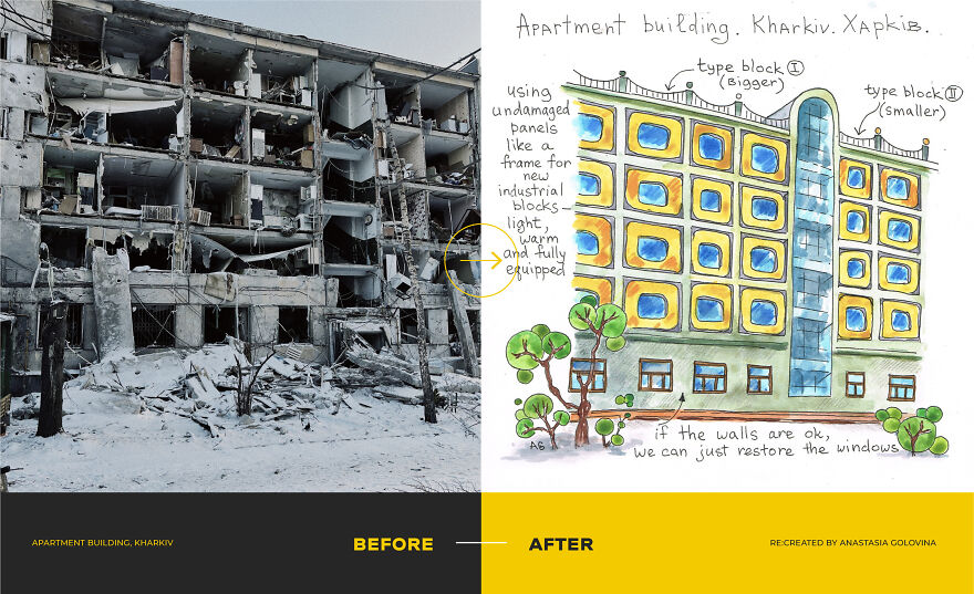 Apartment Building, Kharkiv. Anastasia Golovina