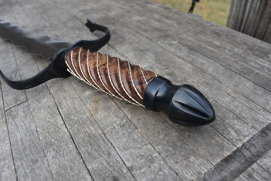 The Making Of A Beautiful Pattern Welded Flamberge Dagger. The Making Of A Beautiful Pattern Welded Flamberge Dagger.