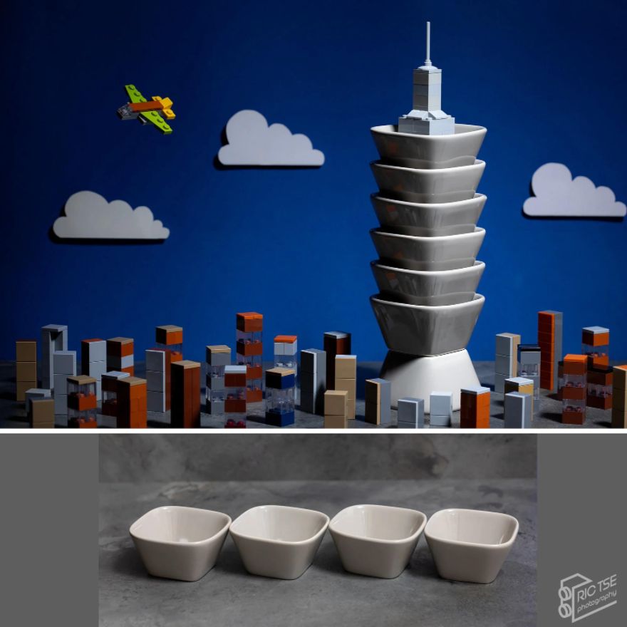 10 Times This Photographer Illustrated His Creativity By Creating Miniature Landmarks On His Dining Table Using Household Items