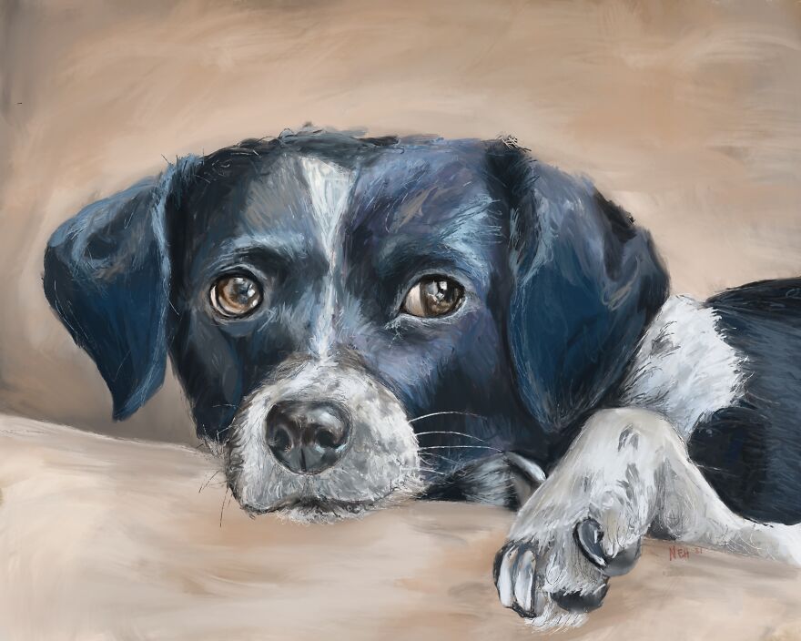 "Decker The Dog" -Nellie's Art Studio 😁😁