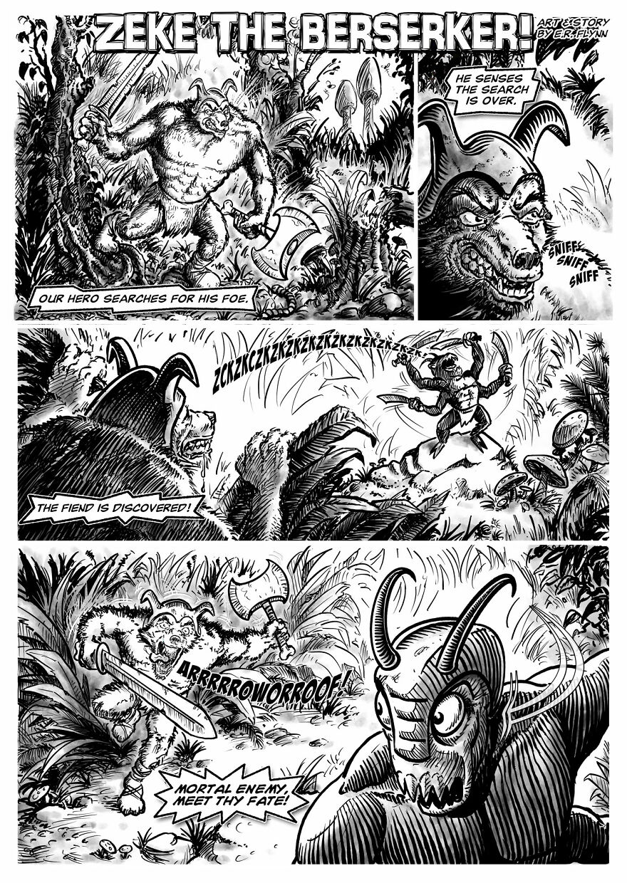 Zeke The Berserker! A Comic On My Barbarian Dog. Zeke The Berserker! A Comic On My Barbarian Dog.