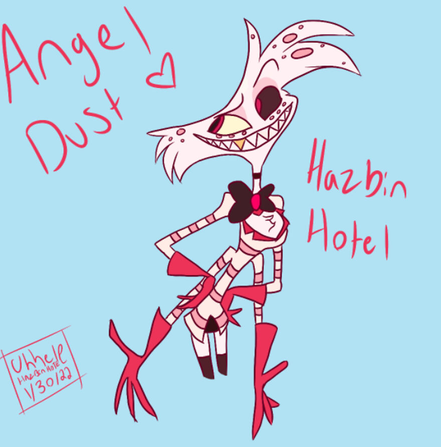 Drew Angel Dust From Hazbin Hotel! I Think His Redesign For The Main Series Is Gonna Be Released Soon...