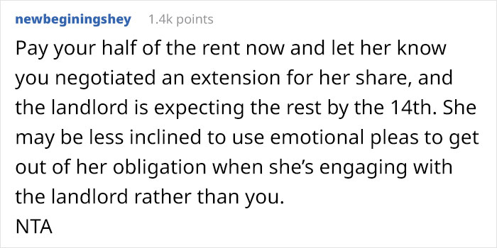 “My Roommate’s Mom Passed Away Unexpectedly”: Woman Baffled After Her 27 Y.O. Friend Kept Insisting That She Should Pay Her Part Of Rent