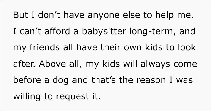 Woman Wants Childfree Sister To Babysit Her Kids, Asks Her To Stop Fostering Dogs Woman Wants Childfree Sister To Babysit Her Kids, Asks Her To Stop Fostering Dogs