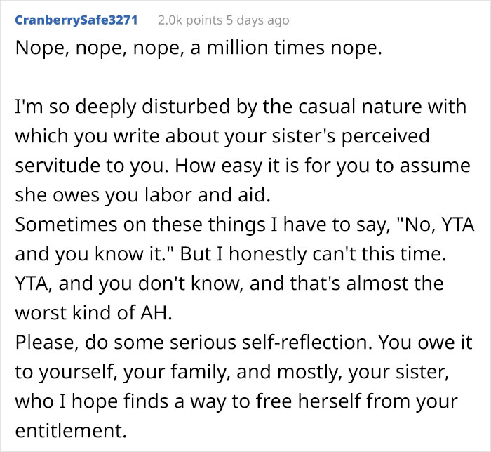 Woman Wants Childfree Sister To Babysit Her Kids, Asks Her To Stop Fostering Dogs Woman Wants Childfree Sister To Babysit Her Kids, Asks Her To Stop Fostering Dogs