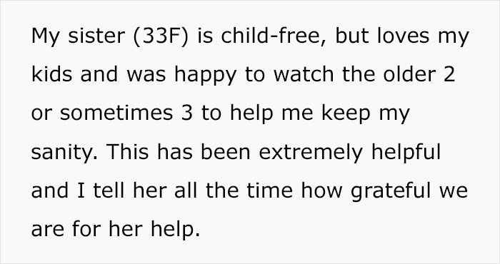 Woman Wants Childfree Sister To Babysit Her Kids, Asks Her To Stop Fostering Dogs Woman Wants Childfree Sister To Babysit Her Kids, Asks Her To Stop Fostering Dogs
