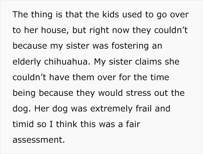 Woman Wants Childfree Sister To Babysit Her Kids, Asks Her To Stop Fostering Dogs Woman Wants Childfree Sister To Babysit Her Kids, Asks Her To Stop Fostering Dogs