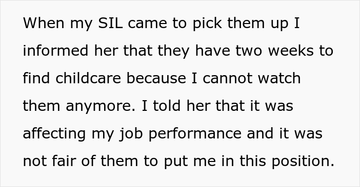 Drama Ensues After Woman Asked SIL And Brother To Find Someone Else To Care For Their 5 Y.O. And 7 Y.O. Children During The Day Drama Ensues After Woman Asked SIL And Brother To Find Someone Else To Care For Their 5 Y.O. And 7 Y.O. Children During The Day
