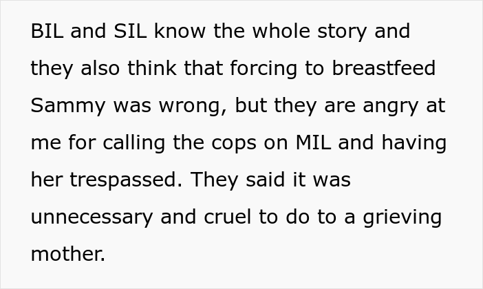 Dad Is Livid Over His Mother-In-Law Sneakily Breastfeeding His Daughter And Firing The Nanny Without Consulting Him, Calls The Cops On Her Dad Is Livid Over His Mother-In-Law Sneakily Breastfeeding His Daughter And Firing The Nanny Without Consulting Him, Calls The Cops On Her