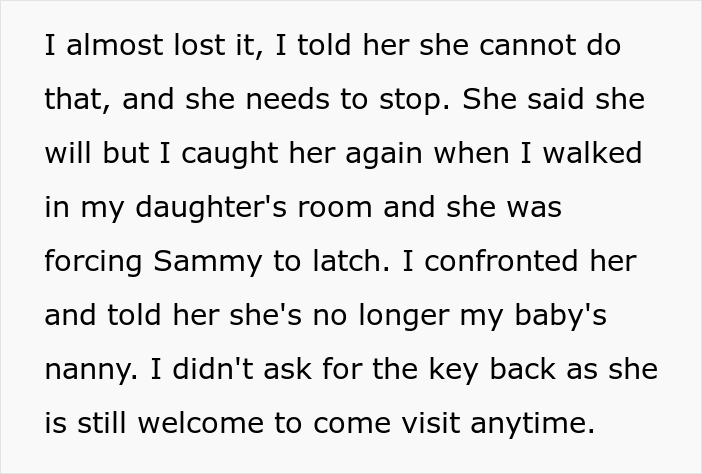 Dad Is Livid Over His Mother-In-Law Sneakily Breastfeeding His Daughter And Firing The Nanny Without Consulting Him, Calls The Cops On Her Dad Is Livid Over His Mother-In-Law Sneakily Breastfeeding His Daughter And Firing The Nanny Without Consulting Him, Calls The Cops On Her