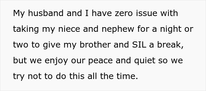 Drama Ensues After Woman Asked SIL And Brother To Find Someone Else To Care For Their 5 Y.O. And 7 Y.O. Children During The Day Drama Ensues After Woman Asked SIL And Brother To Find Someone Else To Care For Their 5 Y.O. And 7 Y.O. Children During The Day