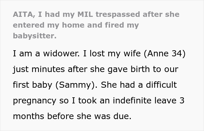 Dad Is Livid Over His Mother-In-Law Sneakily Breastfeeding His Daughter And Firing The Nanny Without Consulting Him, Calls The Cops On Her