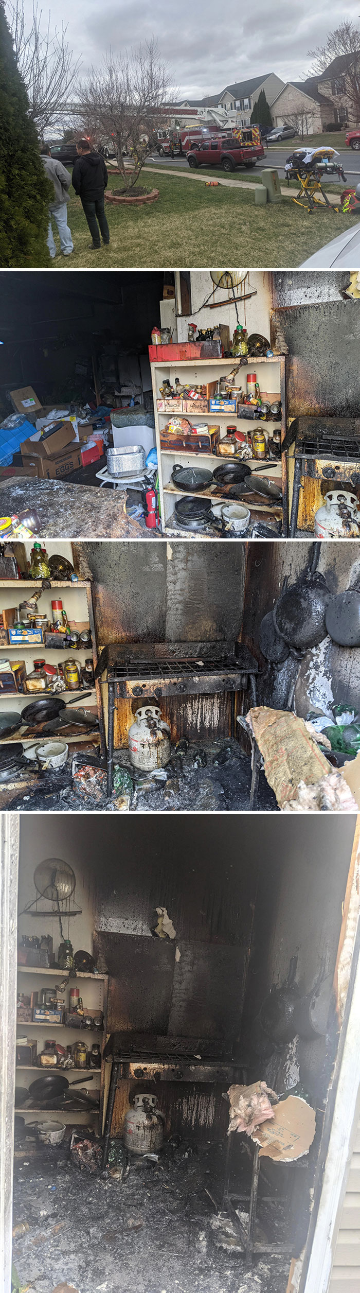 My Neighbor Likes To Grill In The Garage Or Her Home With No Exhaust. The Second Time She Is Almost Burning Her House Down