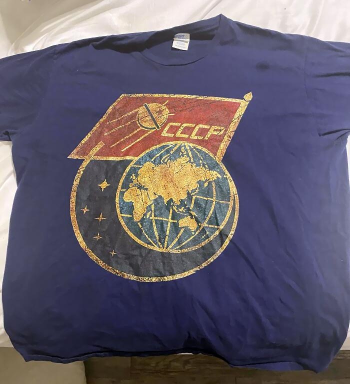 Wife Bought Me A Shirt This Past Christmas That Finally Came In The Mail. I’m A Huge Space Nerd But Guess I Won’t Be Wearing It Anytime Soon