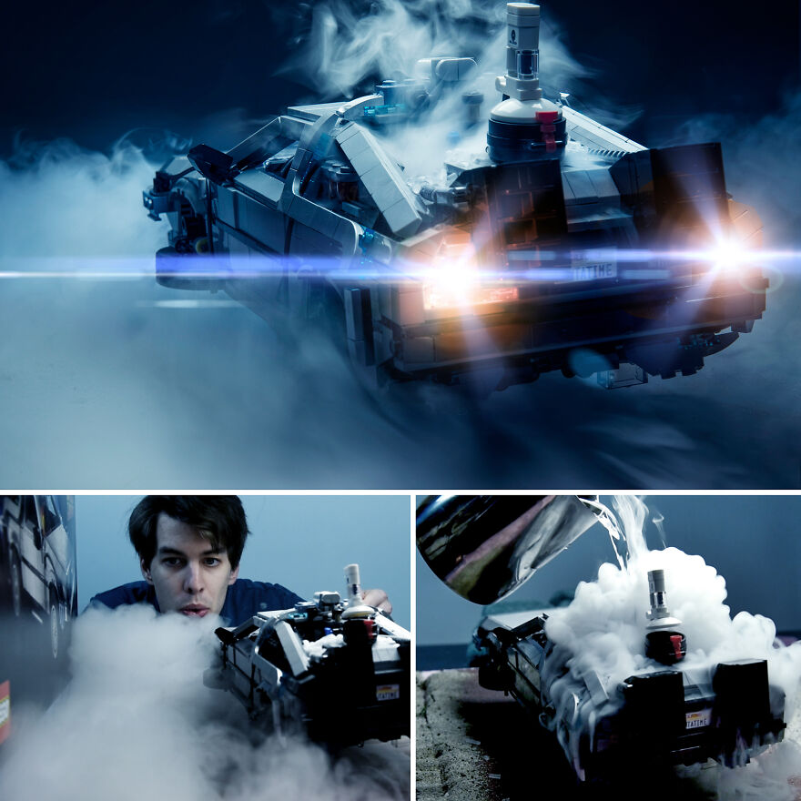 Dry Ice And LEGO Delorean, Perfect Match