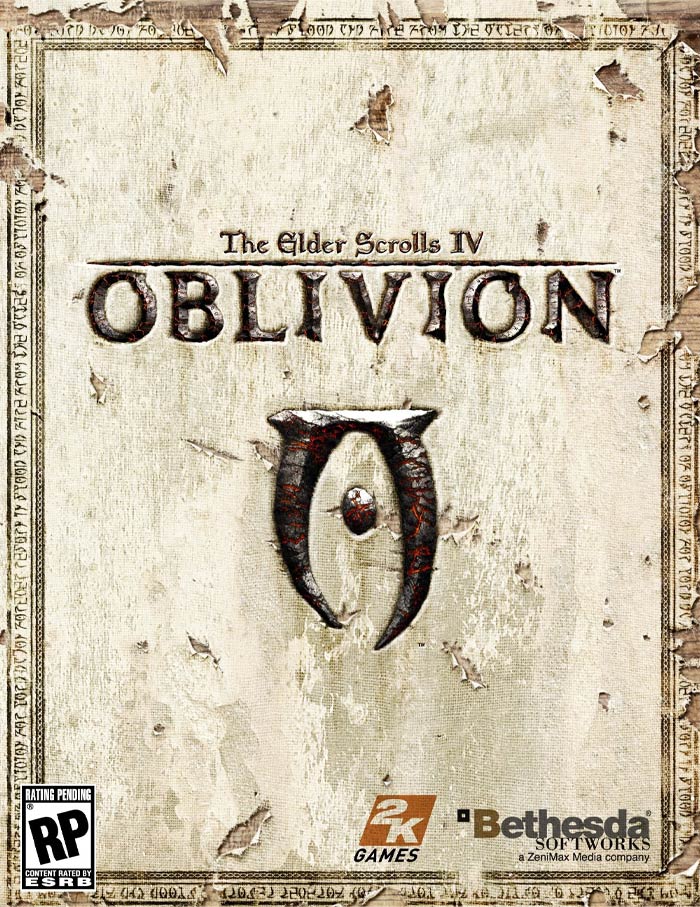 Cover art of The Elder Scrolls IV Oblivion video game, a classic title that changed the history of gaming.