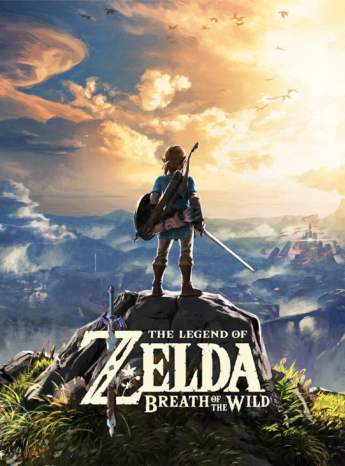 Artwork of a character from a video game standing on a mountain, symbolizing video games that changed the history of gaming.