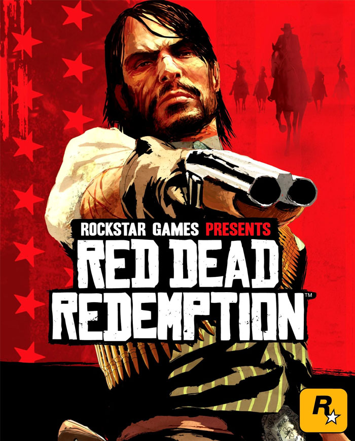 Red Dead Redemption cover art showing a gunslinger with a s*****n in a western setting of video games that changed history.
