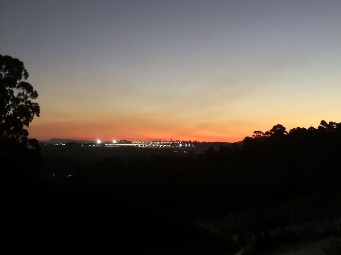 Sunset Over Pietermaritzburg, Kzn, South Africa From My Window In Drummond!