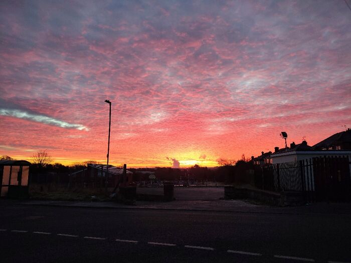 Sunrise Over The Community Centre, North Wales