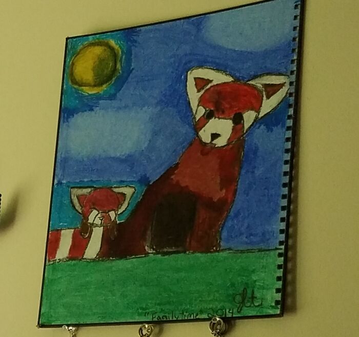 Daughters Version Of The Blue Dog, It's A Red Panda