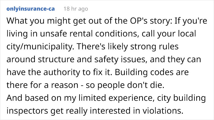 “Go Ahead, Call The City Inspector”: Tenant Finally Puts Landlord In His Place After Calling His Bluff “Go Ahead, Call The City Inspector”: Tenant Finally Puts Landlord In His Place After Calling His Bluff