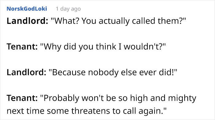 “Go Ahead, Call The City Inspector”: Tenant Finally Puts Landlord In His Place After Calling His Bluff “Go Ahead, Call The City Inspector”: Tenant Finally Puts Landlord In His Place After Calling His Bluff