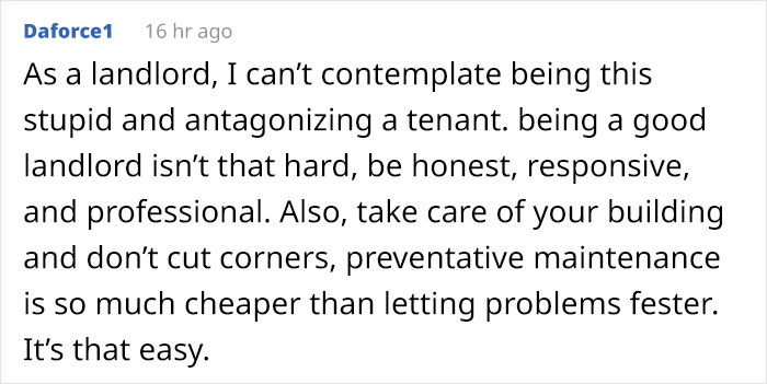 “Go Ahead, Call The City Inspector”: Tenant Finally Puts Landlord In His Place After Calling His Bluff “Go Ahead, Call The City Inspector”: Tenant Finally Puts Landlord In His Place After Calling His Bluff