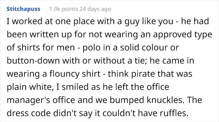 Micromanaging Boss Writes This Man Up For Wearing Red Shoes To Work, So He Followed The Dress Code To The Book Micromanaging Boss Writes This Man Up For Wearing Red Shoes To Work, So He Followed The Dress Code To The Book