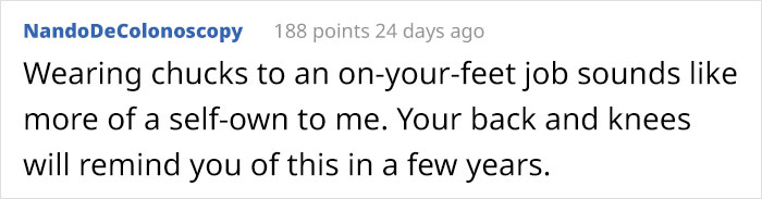 Micromanaging Boss Writes This Man Up For Wearing Red Shoes To Work, So He Followed The Dress Code To The Book Micromanaging Boss Writes This Man Up For Wearing Red Shoes To Work, So He Followed The Dress Code To The Book