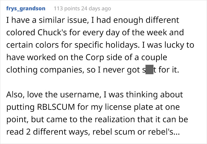 Micromanaging Boss Writes This Man Up For Wearing Red Shoes To Work, So He Followed The Dress Code To The Book Micromanaging Boss Writes This Man Up For Wearing Red Shoes To Work, So He Followed The Dress Code To The Book