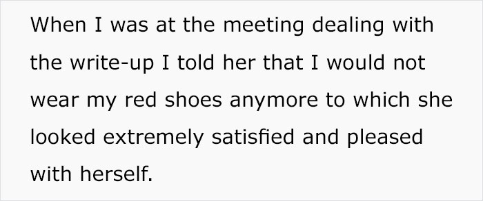 Micromanaging Boss Writes This Man Up For Wearing Red Shoes To Work, So He Followed The Dress Code To The Book Micromanaging Boss Writes This Man Up For Wearing Red Shoes To Work, So He Followed The Dress Code To The Book