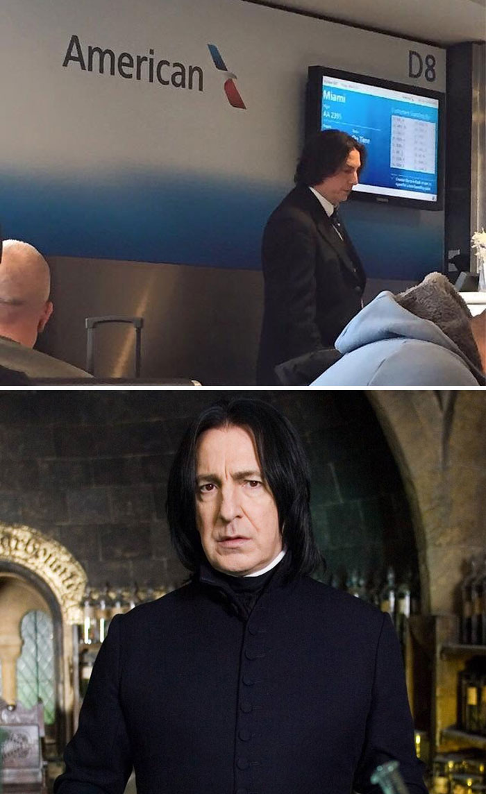 Al parecer, Snape trabaja en American Airlines