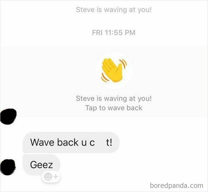 Is It Just Me Or Is The Wave On Messenger Creepy Af?