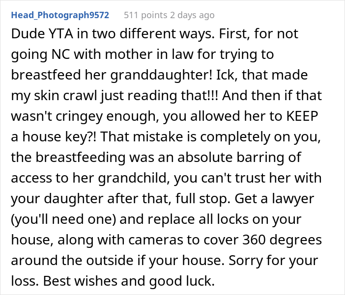 Dad Is Livid Over His Mother-In-Law Sneakily Breastfeeding His Daughter And Firing The Nanny Without Consulting Him, Calls The Cops On Her Dad Is Livid Over His Mother-In-Law Sneakily Breastfeeding His Daughter And Firing The Nanny Without Consulting Him, Calls The Cops On Her