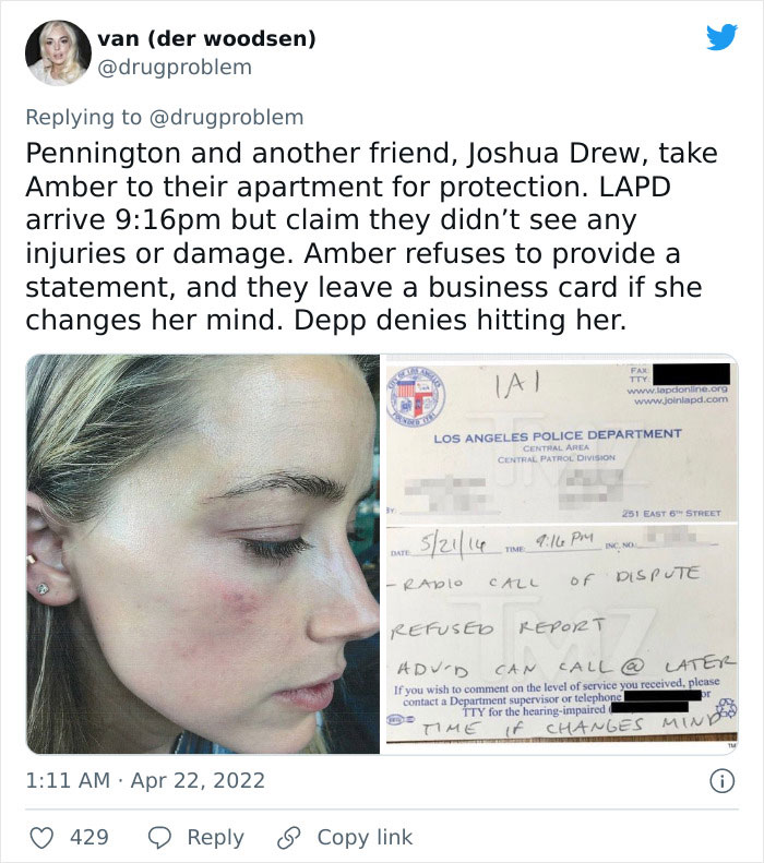 All The Things That Happened Between Johnny Depp And Amber Heard That Are Known To The Public, As Pointed Out By This Twitter User
