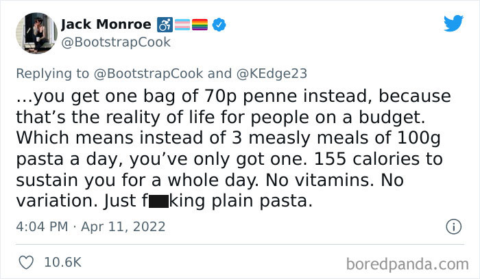 Delusional Conservative Says Families Should Just Eat Plain Pasta, Poverty Activist Destroys Him With Her Answer Delusional Conservative Says Families Should Just Eat Plain Pasta, Poverty Activist Destroys Him With Her Answer